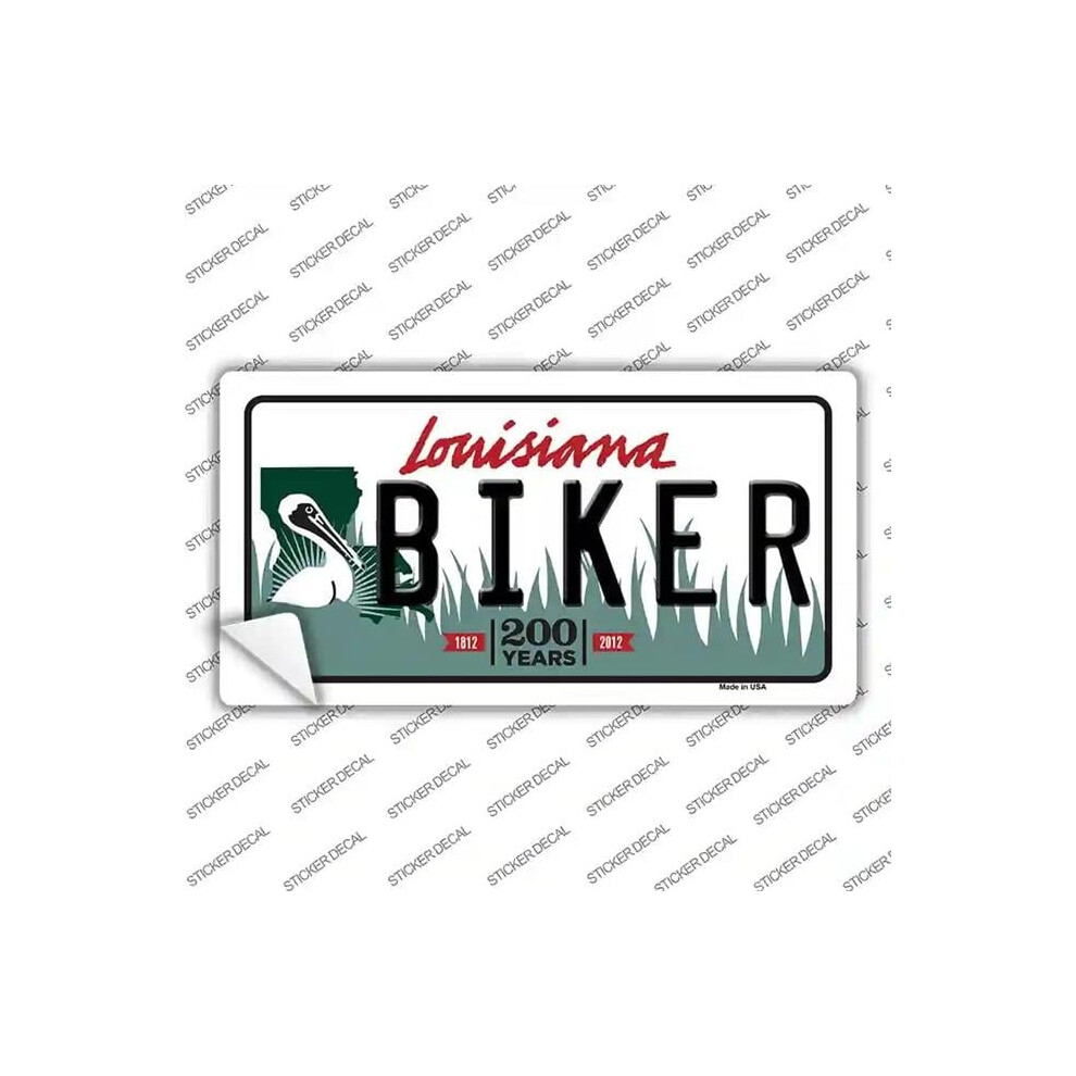 Smart Blonde Lp-6212S-L Biker Louisiana Novelty Sticker Decal - Large 792636394461