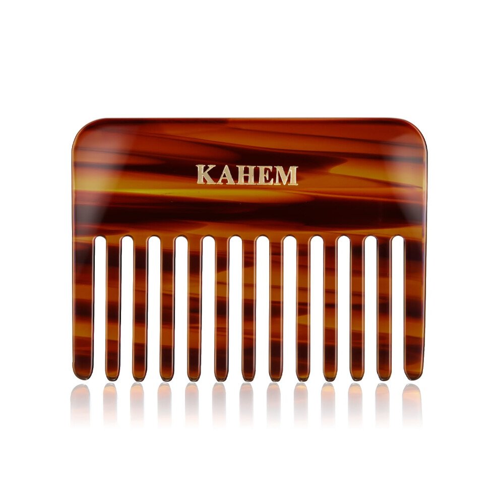 Peigne Kahem à dents larges fait main pour cheveux bouclés. Petit peigne à dents larges pour cheveux longs et courts. Peigne démêlant pour cheveu