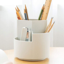 kaileyouxiangongsi Roterende Art Supply Organizer Penhouder 3 Compartimenten Schoolbenodigdheden Organizer voor Pen Kleurpotlood Kunstborstels Cadeau