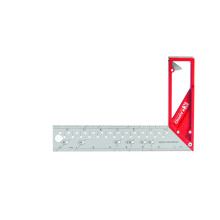 Kapro - 353 Professionele Ledge-It Try & Mitre Square - Voor nivelleren en meten - Met roestvrijstalen mes, intrekbare richel en ge?ste liniaalmarker
