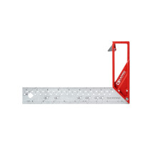 Kapro - 353 Professionele Ledge-It Try & Mitre Square - Voor nivelleren en meten - Met intrekbare richel van roestvrij staal en ge?ste liniaalmarkeri