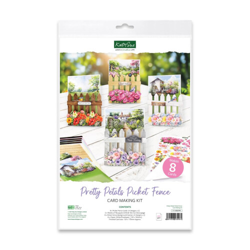 Katy Sue Κιτ Κατασκευής Καρτών Pretty Petals με 8 Σχηματιστές Κάρτες 1