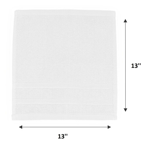 Kaufman - Conjunto de 144 Panos de Lavar (13x13 Polegadas) 100% Algodão, Absorventes e Ultra Macios 1