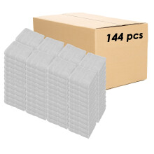 Kaufman - Set di salviette di qualit premium da 144 pezzi (33x33 cm) in 100% cotone filato ad anello, altamente assorbenti, resistenti e ultra m