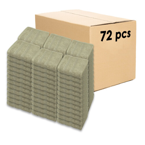 Kaufman - Conjunto Premium de Toalhas de Lavagem de 72 (13x13 Polegadas) 100% Algodão, Ultra Absorventes e Macios
