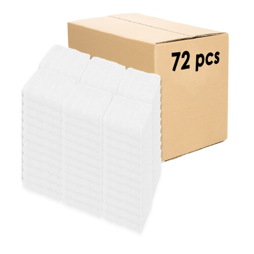 Kaufman - Conjunto Premium de 72 Toalhas de Lavagem (13x13 Polegadas) 100% Algodão, Absorventes e Macias