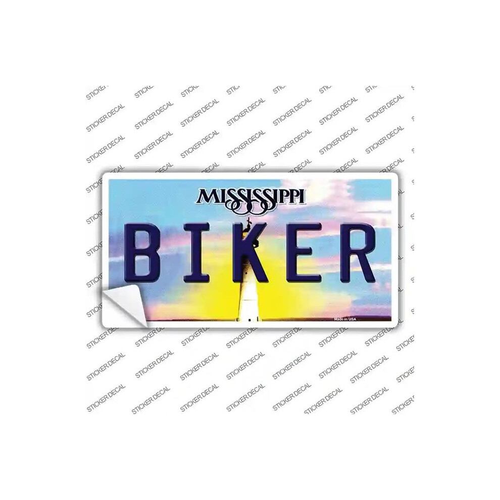 Smart Blonde Lp-6592S-L Biker Mississippi Novelty Sticker Decal - Large 792636399558
