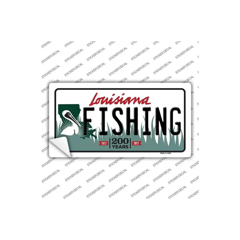 Smart Blonde Lp-6206S-L Fishing Louisiana Novelty Sticker Decal - Large 792636399015