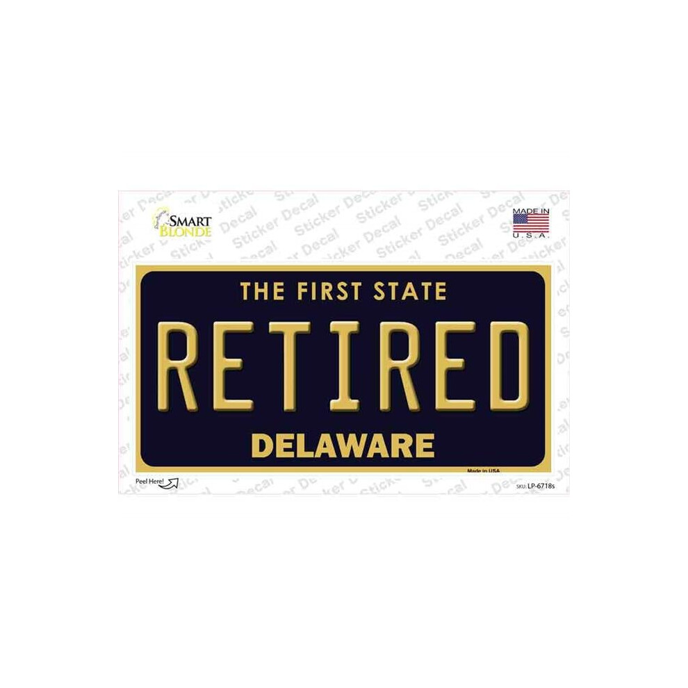 Smart Blonde Lp-6718S-M Retired Delaware Novelty Sticker Decal - Medium 792636399985
