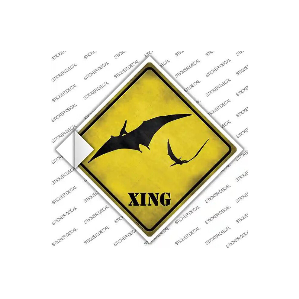 Smart Blonde Cx-184S-L Pterodactyls Xing Novelty Diamond Sticker Decal - Large 792636400605