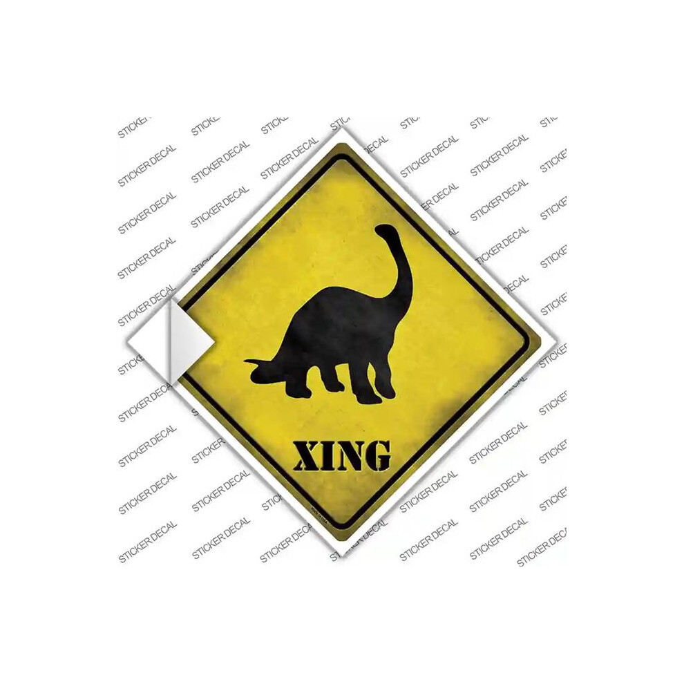 Smart Blonde Cx-185S-L Brontosaurus Xing Novelty Diamond Sticker Decal - Large 792636400612
