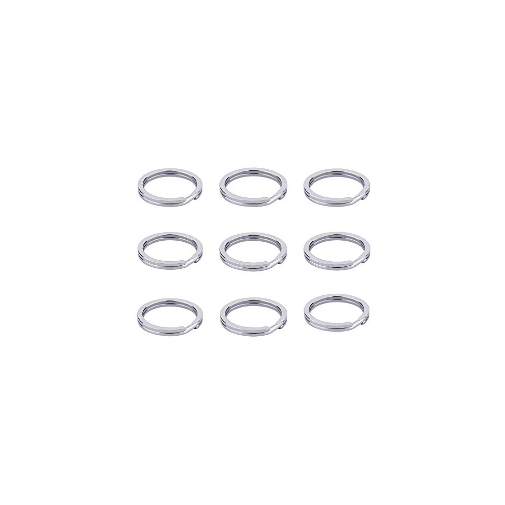 Porte-cl   s 2,5 cm, anneau pour plaque d'identit    militaire, en acier inoxydable SS304, plat et fendu, pour travaux manuels, femmes et hommes, por
