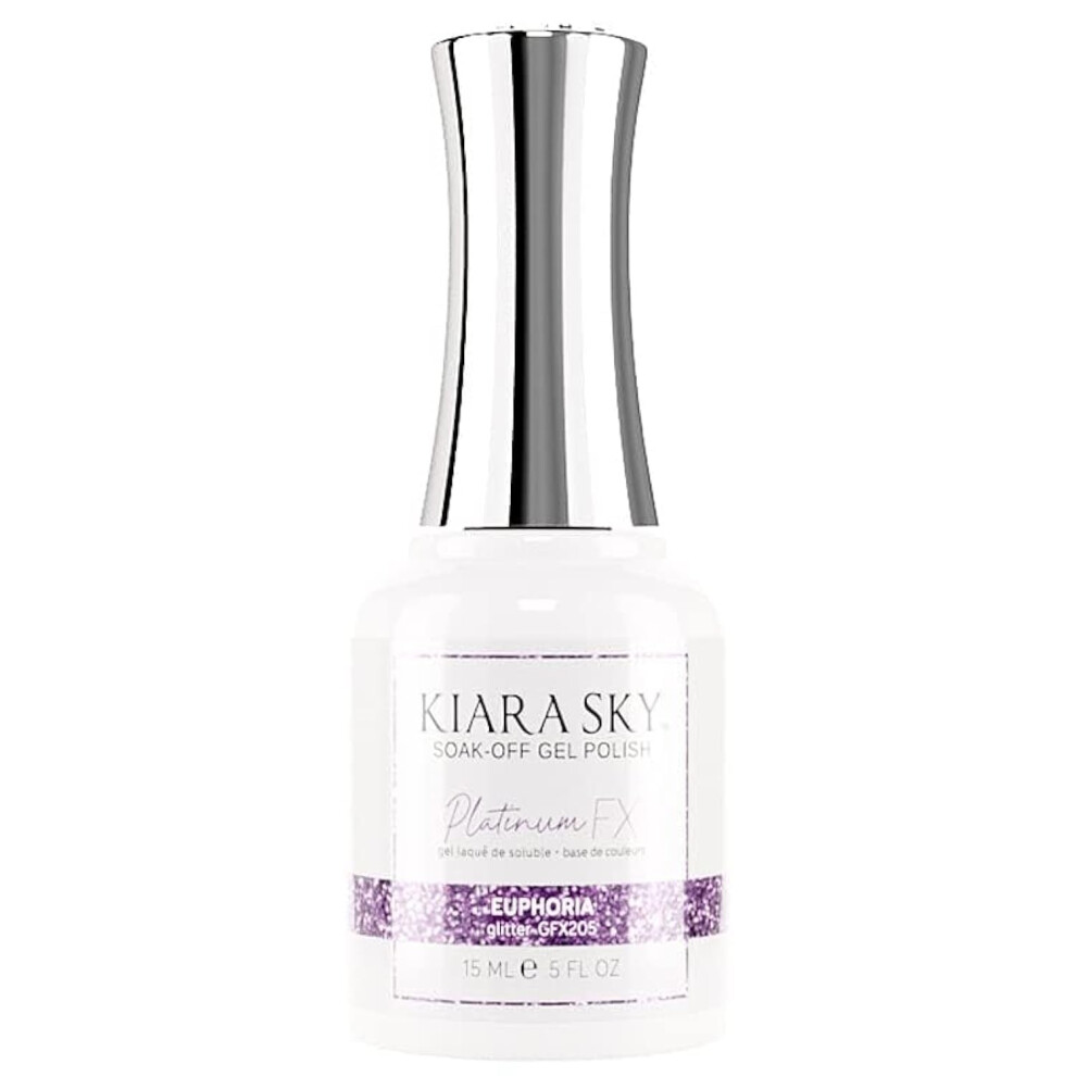 ????? S??? Silver Kiara Sky Platinum Fx Reflective Gel Polish 0.5 Fl Oz Euphoria