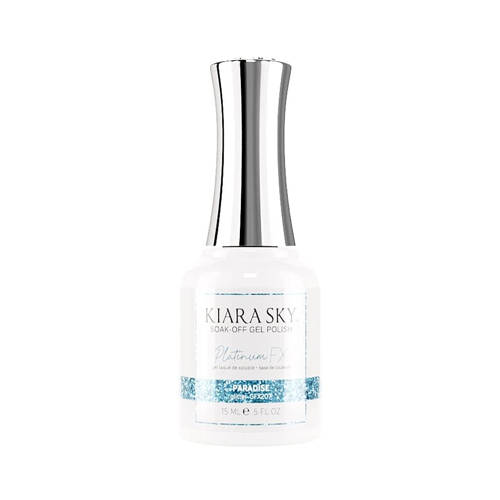 Kiara Sky Silver Platinum Fx Reflective Gel Polish 0.5 Fl Oz Paradise