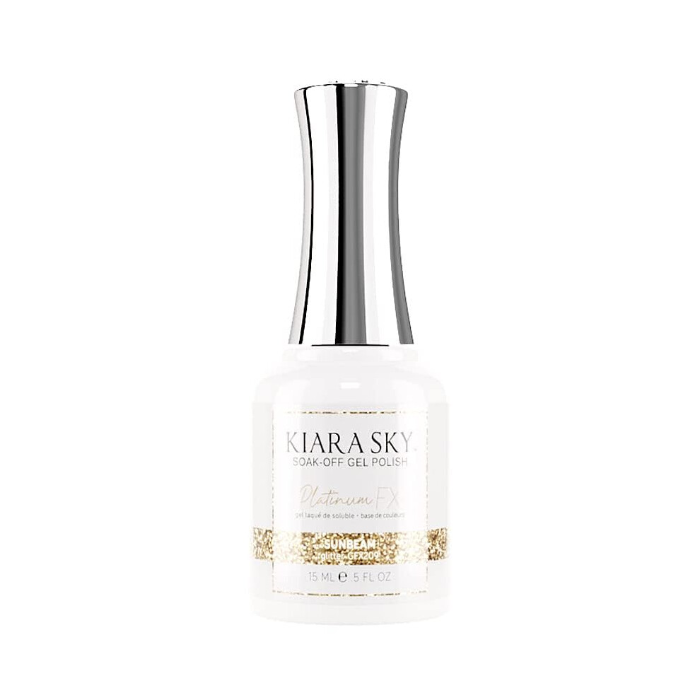 Kiara Sky Silver Platinum Fx Reflective Gel Polish 0.5 Fl Oz Sunbeam