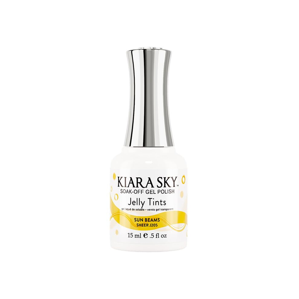 Kiara Sky Soak Off Jelly Tint Gel Polish 0.5 Fl Oz Sun Beams