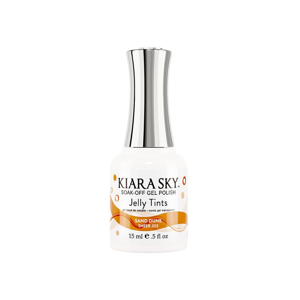 Kiara Sky Soak Off Jelly Tint Gel Polish 0.5 Fl Oz Sand Dune