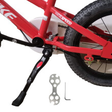 VECKUSON Kickstand til b?rn Cykel Stativ Center Mount til 16 18 20 tommer cykler Justerbare aluminiumslegering Kickstands til 16 18 20 tommer Mou