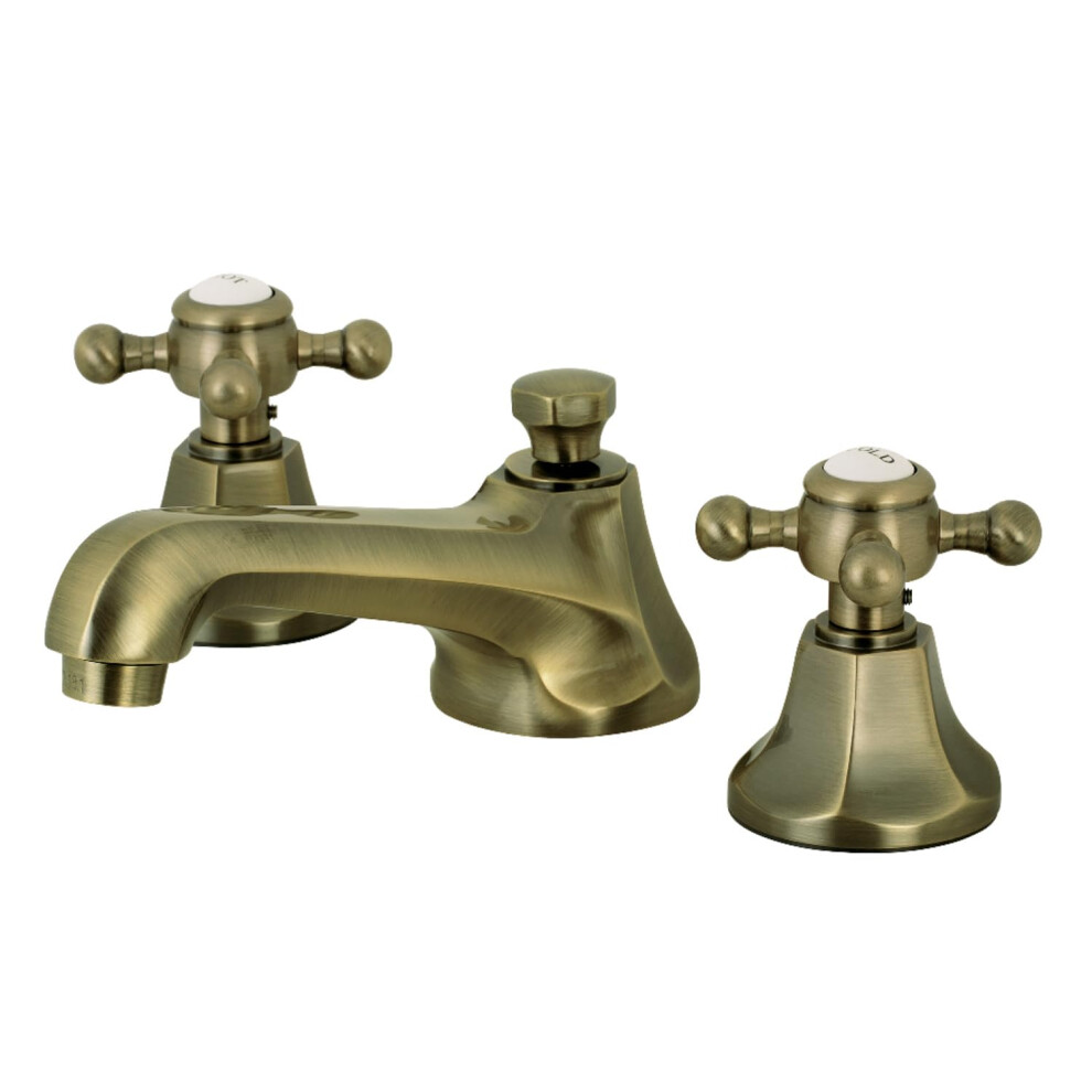 Photos - Tap Kingston Brass KS4463BX 8 in. Widespread Bathroom Faucet Antique Brass 