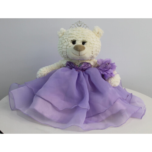 20" Quinceanera Last Doll Teddy Bear Centerpiece - Royal Blue Dress