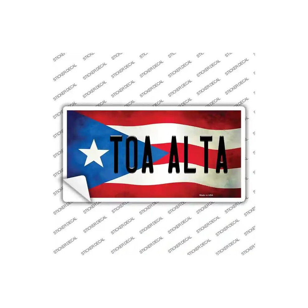 Smart Blonde Lp-11383S-Xl Toa Alta Puerto Rico Flag Novelty Sticker Decal - Extra Large 792636402708