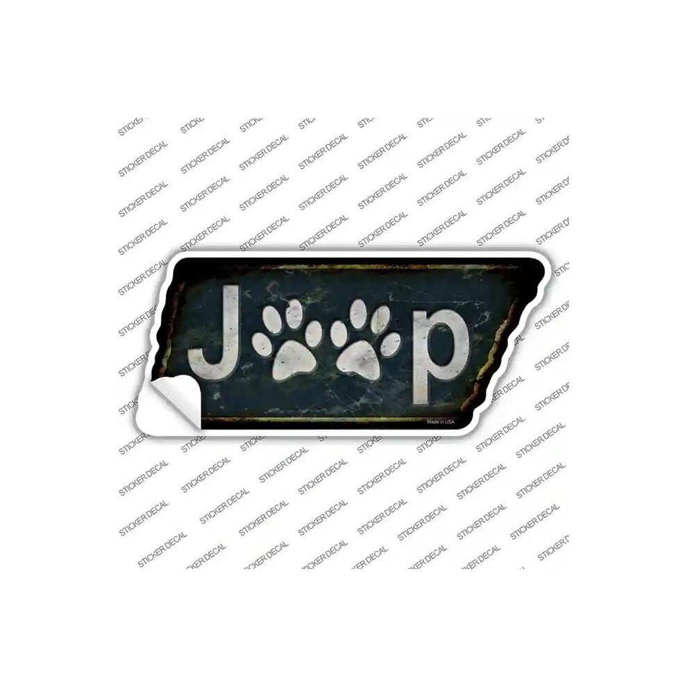 Smart Blonde Tn-198S-S J-P Paws Novelty Rusty Tennessee Shape Sticker Decal - Small 792636402395