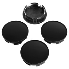 KitsPro 2,5 inch 63 mm wielnaafdoppen voor Dodge RAM 1500 velgnaafdoppen 6KF18TRMAA, pakket van 4 (matzwart buiten 63 mm binnen 56 mm)