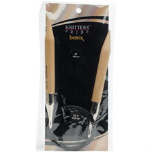 Ace de tricotat Knitter's Pride Basix circulare de 40 inchi (100 cm); Marimea US 19 (15,0 mm) 400244
