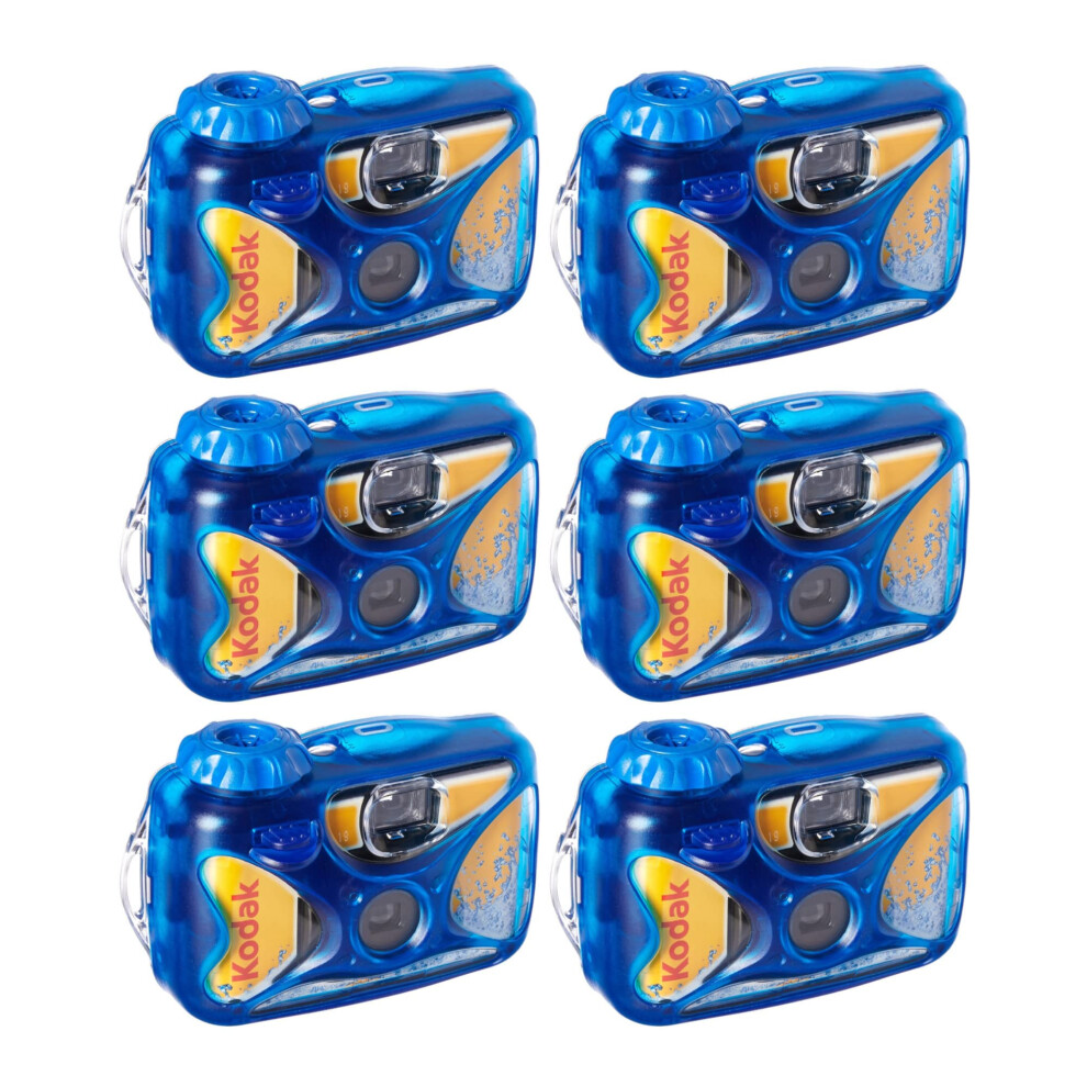 Kodak Sport Underwater Single-Use Disposable Camera with 800 Speed 27-Exposure Film (6-Pack)