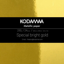 Kodamaa 12x12 Art Square Art Craft Gold/Silver Cardstock Multiplouse Fuiles Shimmer Metallic Paper Perfeito para Festival Papaco de Presentes de