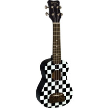 Kohala 4-streng ukulele h?jreh?ndet checkerboard (KT-SCB)