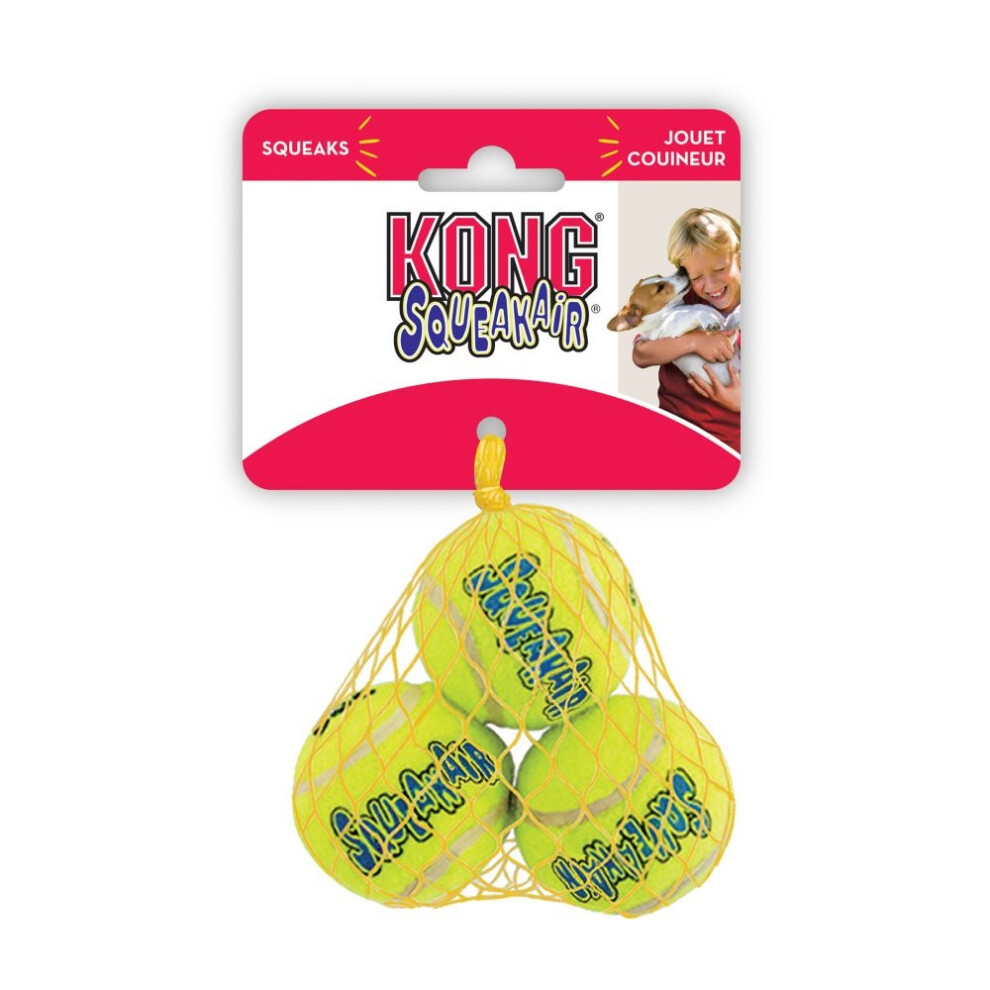Kong Air Dog Squeaker Tennis Balls X-Small Dog Toy