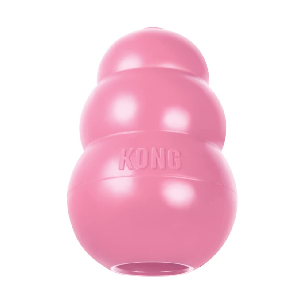 Kong Puppy - Natural Teething Rubber Chew Toy For Dogs - Stuffable Dog Toy For Extended Playtime - Chew & Fetch Toy For Puppies - For Xs Puppies - Pin