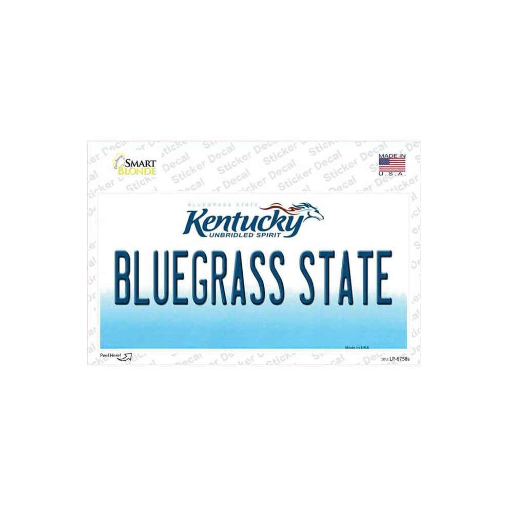 Smart Blonde Lp-6758S-M Bluegrass State Kentucky Novelty Sticker Decal - Medium 792636404498