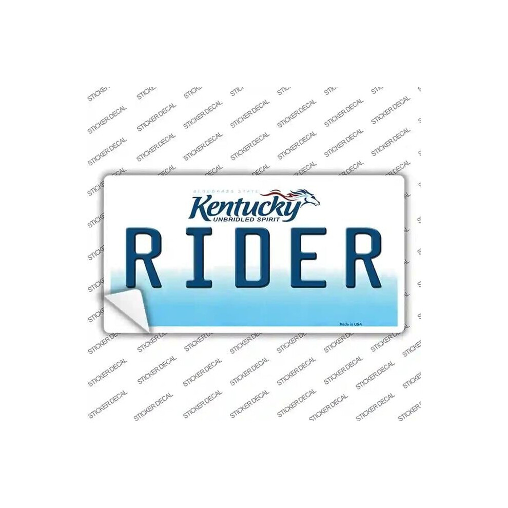 Smart Blonde Lp-6778S-L Rider Kentucky Novelty Sticker Decal - Large 792636404610
