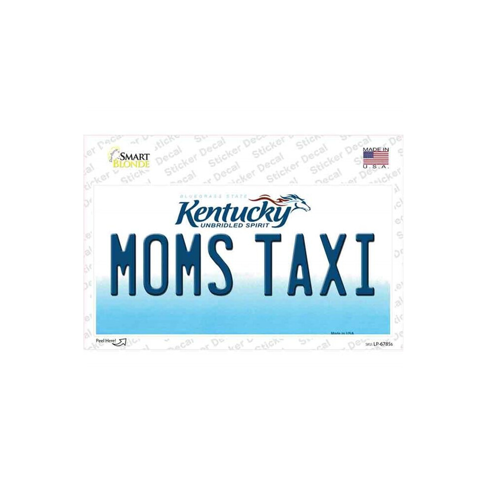 Smart Blonde Lp-6785S-M Moms Taxi Kentucky Novelty Sticker Decal - Medium 792636404665