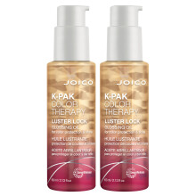 K-PAK Kleurtherapie Lustre Lock Glansolie | Voor gekleurd haar | Voor kleurbescherming en glans | Tamme kroezen | Met Keratine & Arganolie | 2,13 fl