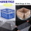 Krodtige 20 Pcs 30 x 40 polegadas Sacos Plásticos Transparentes 1.4 Mil com Fundo + 20 Laços 3