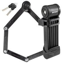Kryptonite Keeper 585 Folding Bike Lock Compact Lightweight High Security Anti-Theft Foldable Bicycle Lock with 2 Keys and Mount for E-Bikes Scooter