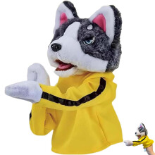 Kung Fu Husky Punching Puppet Dog Hand Puppet - Boxing Puppets Kung Fu Animal Toy Husky Gloves with Sounds and Boxing Action Boxing Puppet for Kid