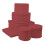 LAMINET 6 Piece Quilted Dinnerware Storage Starter Set - Includes 4 Plate Cases 1 Cup Case & Platter Case - RED 1