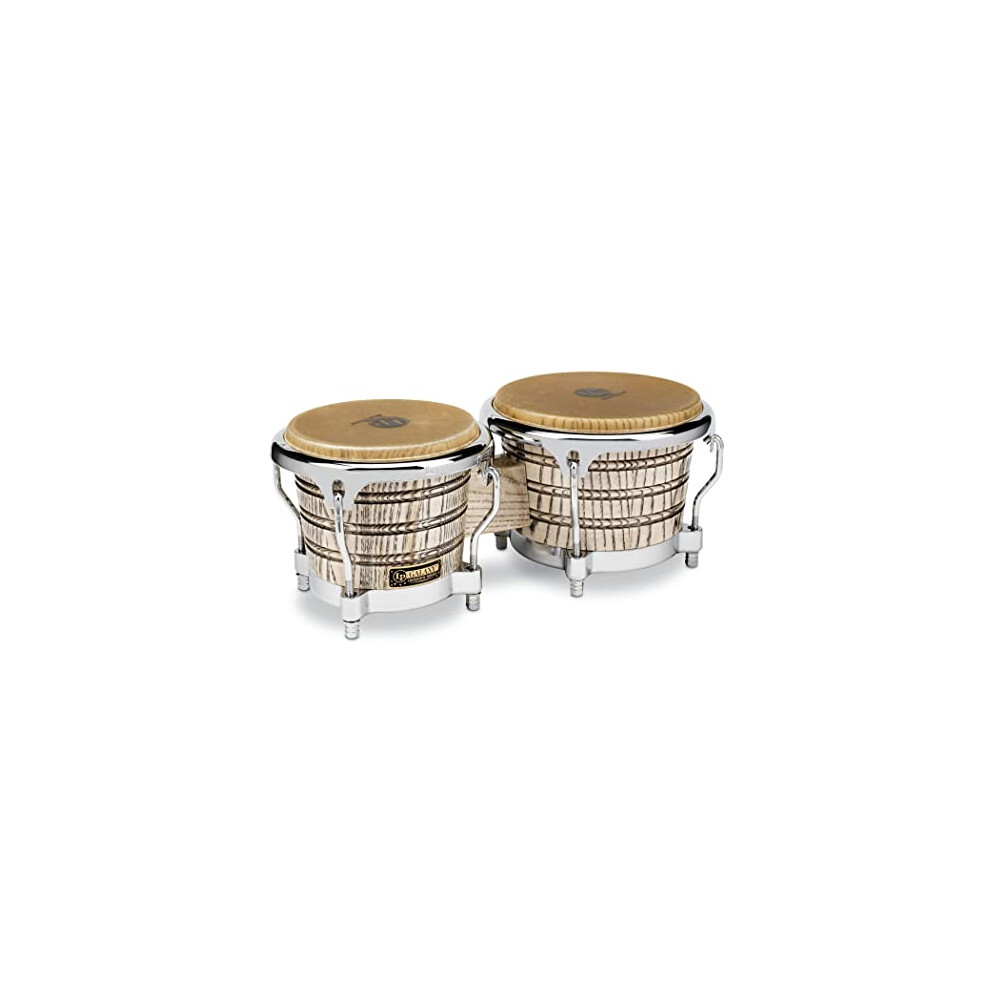 Latin Percussion LP Galaxy Giovanni Series Bongos - Natural/Chrome Natural 8.625-inch