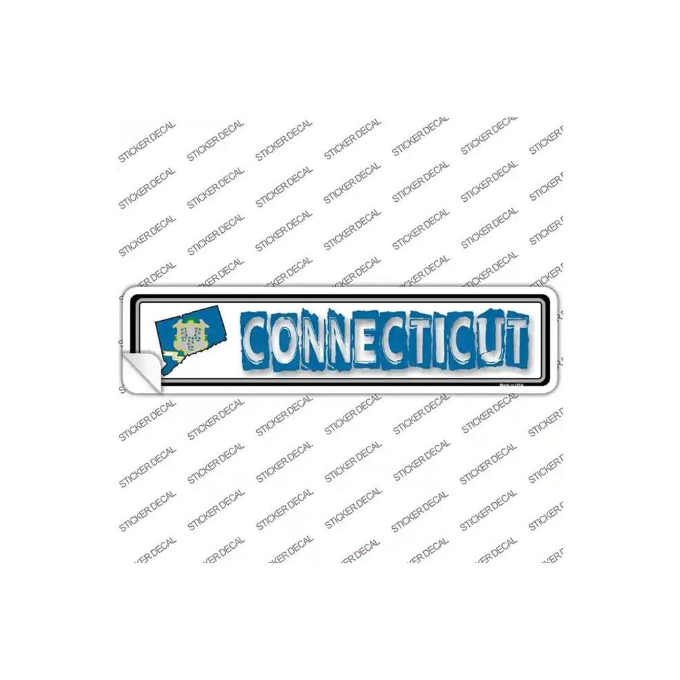 Smart Blonde K-306S-Xl Connecticut Outline Novelty Narrow Sticker Decal - Extra Large 792636409318