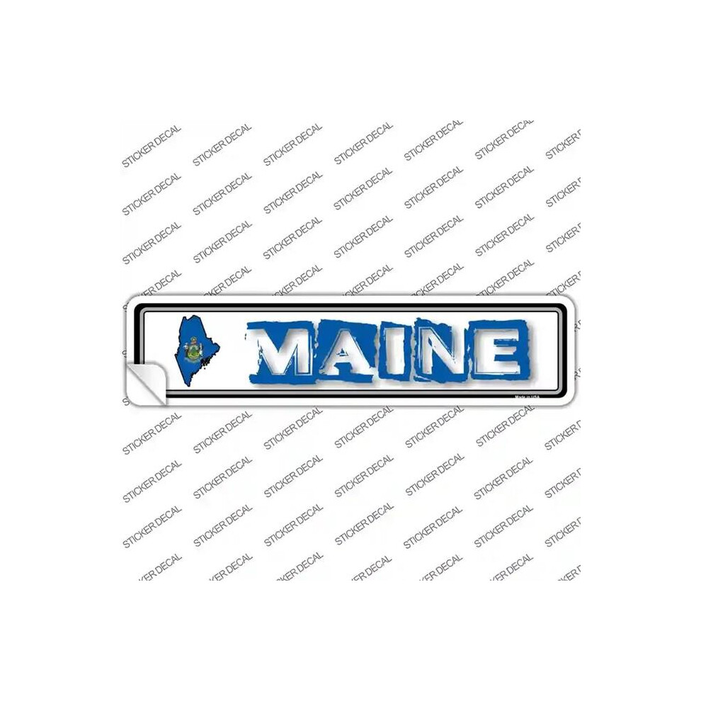 Smart Blonde K-318S-Xl Maine Outline Novelty Narrow Sticker Decal - Extra Large 792636409400