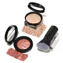 LAURA GELLER NEW YORK ??t Blush-n-Glow (3 te?.): ???d?a f?t?s??? Baked Balance-N-Glow ap? p??se???? + ?????? Kabuki ?e a?ad?p????e?? e???t??a + ??? ??