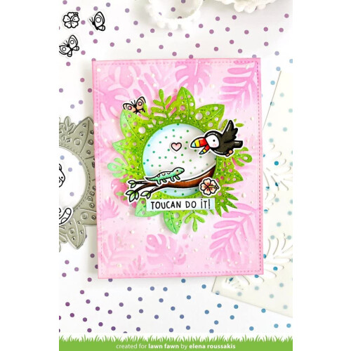 LAWN CLIPPINGS Stencils -Tropical blade -lf2625 1