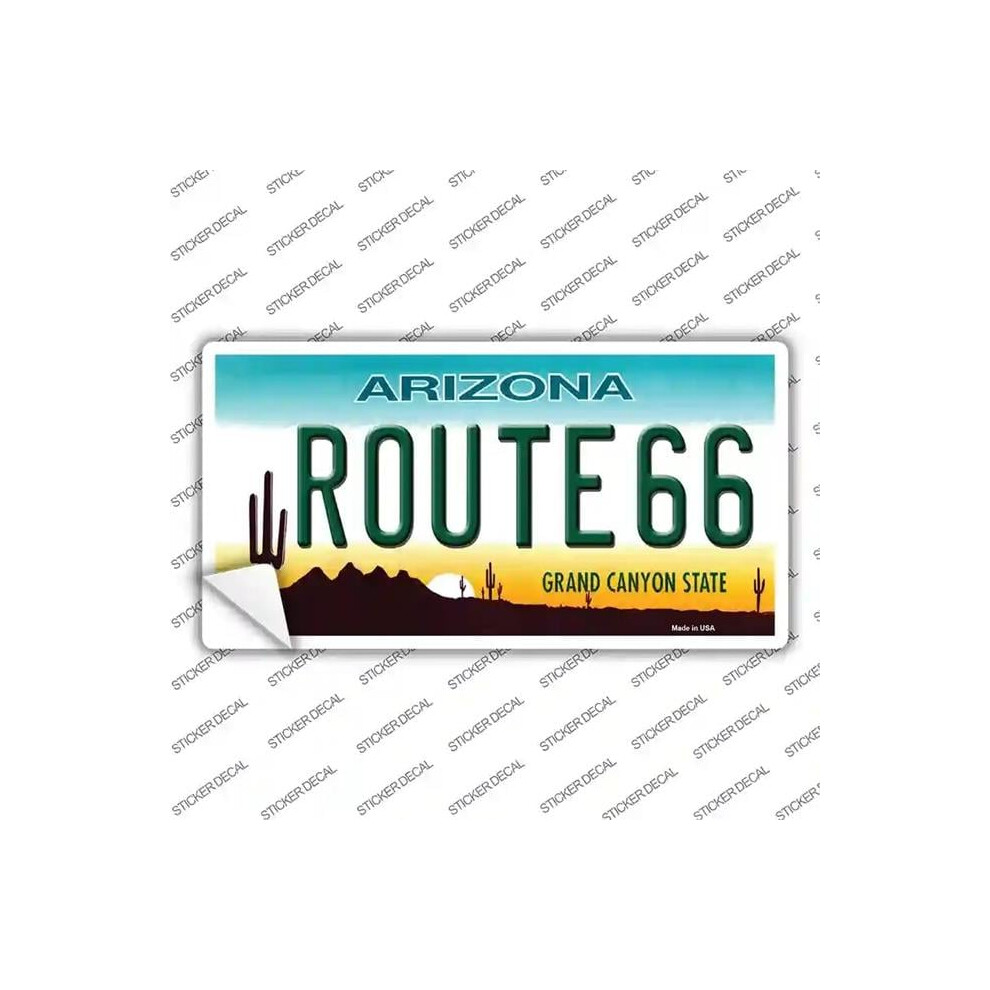 Smart Blonde Lp-1060S-L Route 66 Arizona Background Novelty Sticker Decal - Large 792636411083