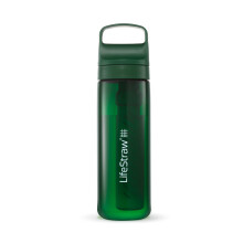 LifeStraw Go Series - BPA-Free Water Filter Bottle for Travel and Everyday use removes Bacteria parasites and microplastics Improves Taste 22oz Ter