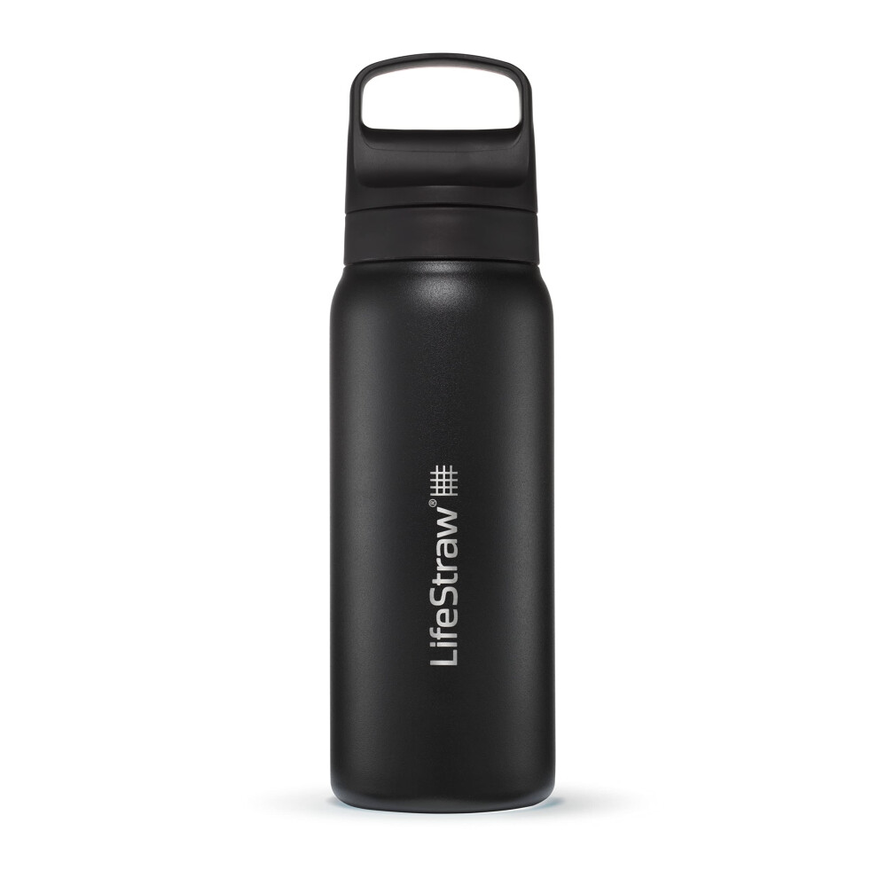 LifeStraw Go Series - Insulated Stainless Steel Water Filter Bottle for Travel and Everyday use removes Bacteria  parasites and microplastics  Improve-image-OPC-PG552JB-NEW