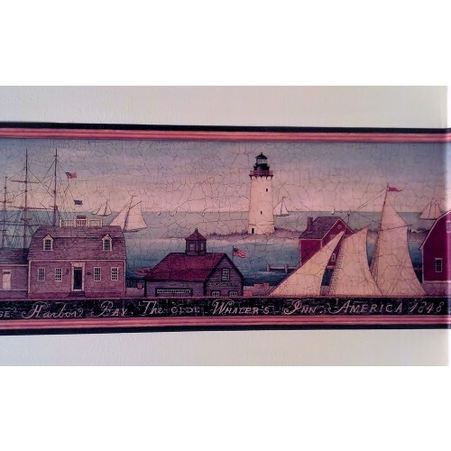 Behangrand van Lighthouse Harbor Whaler's Inn 2